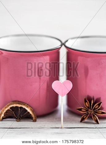 Cup With Heart On A Stick,