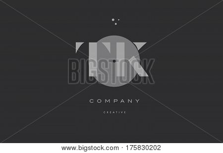 Tk T K  Grey Modern Alphabet Company Letter Logo Icon