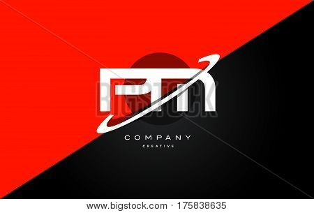 Pm P L  Red Black Technology Alphabet Company Letter Logo Icon