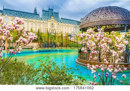 Spring season in Iasi city, Moldavia Romania.