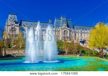 Spring season in Iasi town, Moldavia Romania.
