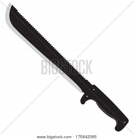 Vector illustration of a machete on a white background.