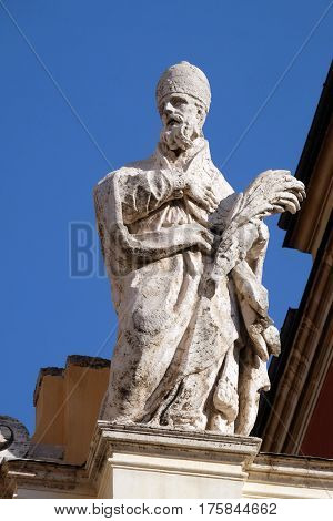 ROME, ITALY - SEPTEMBER 03: Saint Stephen, Basilica of Saint Sylvester the First (San Silvestro in Capite) in Rome, Italy on September 03, 2016.