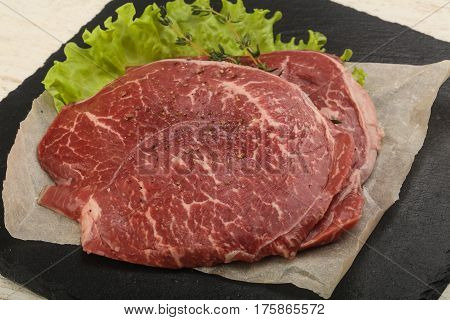 Raw Beef Schnitzel
