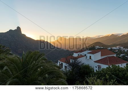 Sunset in Tejeda, Gran Canaria, Canary Islands, Spain