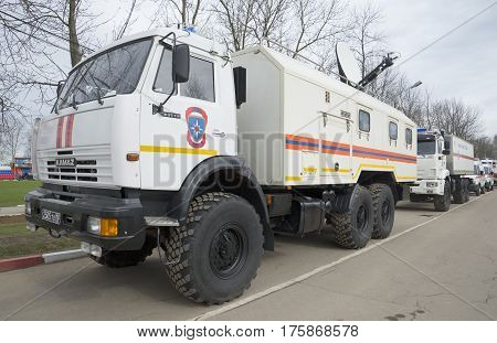 SAINT PETERSBURG, RUSSIA - MAY 05, 2015: Car MES on the basis of KAMAZ-43118