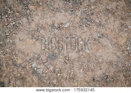 Sand and rock dirt gound for texture and background