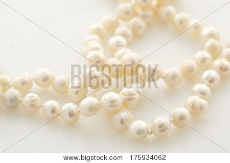 Pearls necklaces Women's Accessories ,on a White background