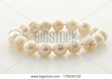 Pearls necklaces Women's Accessories ,on a White background