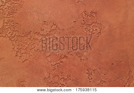 Beautiful texture of brown. Dried painted clay