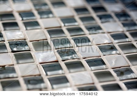 Fragment okenní parapet s perlami mozaiky