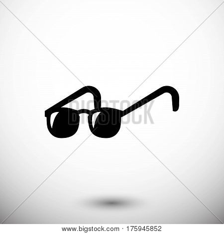 glasses icon stock vector illustration flat design