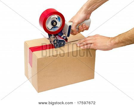 Imballaggio nastro pistola dosatrice