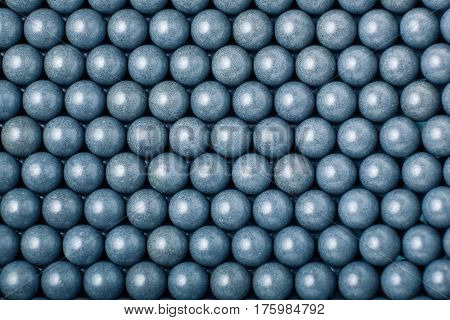 Background Of Gray Airsoft Balls Of 6Mm
