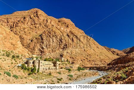 Todgha Gorge, a canyon in the High Atlas Mountains in Morocco