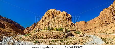 Todgha Gorge, a canyon in the High Atlas Mountains in Morocco