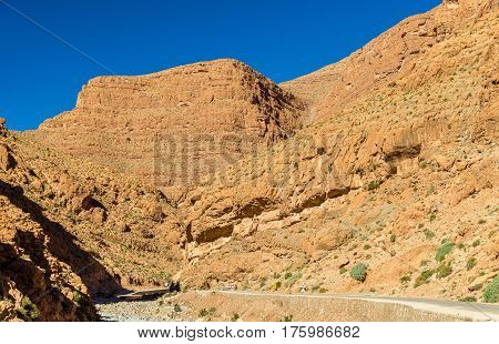 Todgha Gorge, a canyon in the High Atlas Mountains in Morocco