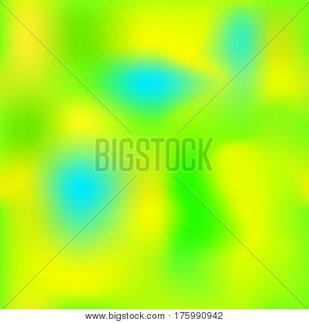 Summer gradient mesh with yellow blue green colors. Bright colored square vector background. Neon colors mesh. Colorful seamless pattern tile. Bright colored seamless background swatch