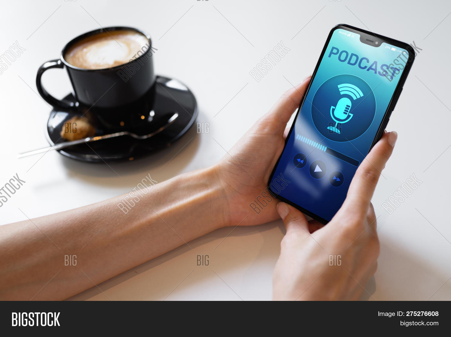 Podcast Playing Image & Photo (Free Trial) | Bigstock
