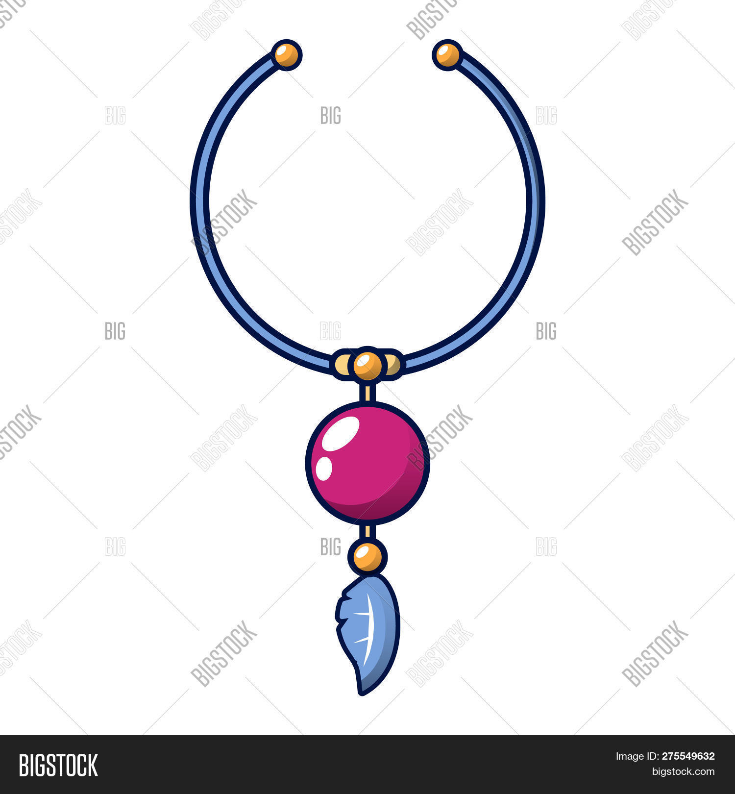 Necklace Icon. Cartoon Image & Photo (Free Trial) Bigstock