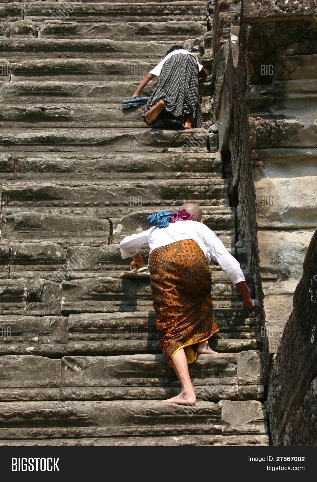 Pilgrims Climbing Image & Photo (Free Trial) Bigstock