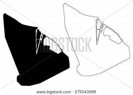 Port Said Governorate (governorates Of Egypt, Arab Republic Of Egypt) Map Vector Illustration, Scrib