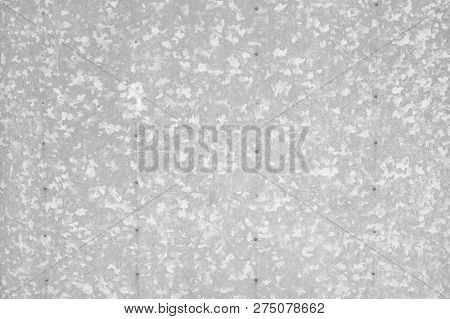 Gray Background. Aged Galvanized Steel Plate. Metallic Background Texture