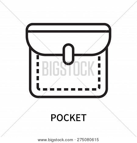Pocket Icon Isolated On White Background. Pocket Icon Simple Sign. Pocket Icon Trendy And Modern Sym