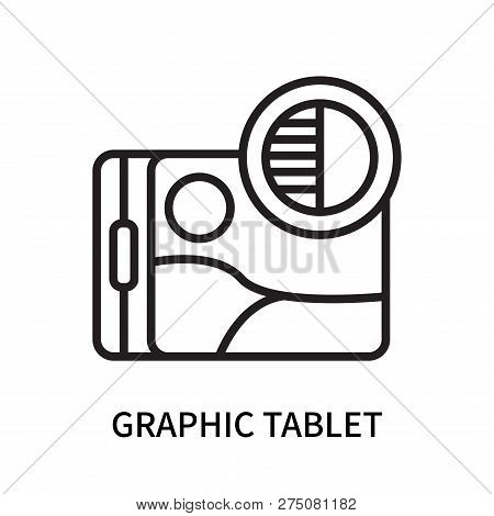 Graphic Tablet Icon Isolated On White Background. Graphic Tablet Icon Simple Sign. Graphic Tablet Ic