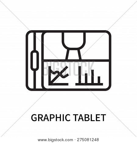Graphic Tablet Icon Isolated On White Background. Graphic Tablet Icon Simple Sign. Graphic Tablet Ic