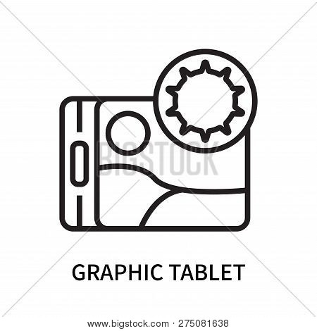 Graphic Tablet Icon Isolated On White Background. Graphic Tablet Icon Simple Sign. Graphic Tablet Ic
