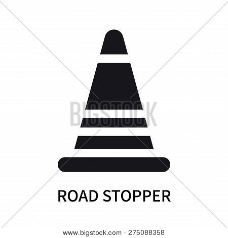 Road Stopper Icon Isolated On White Background. Road Stopper Icon Simple Sign. Road Stopper Icon Tre