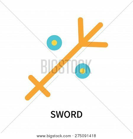 Sword Icon Isolated On White Background. Sword Icon Simple Sign. Sword Icon Trendy And Modern Symbol