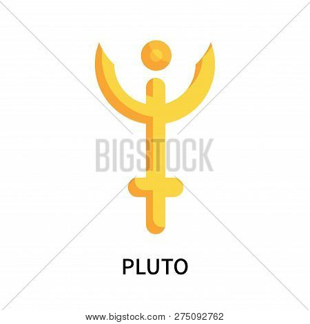 Pluto Icon Isolated On White Background. Pluto Icon Simple Sign. Pluto Icon Trendy And Modern Symbol