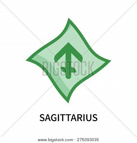 Sagittarius Icon Isolated On White Background. Sagittarius Icon Simple Sign. Sagittarius Icon Trendy