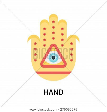 Hand Icon Isolated On White Background. Hand Icon Simple Sign. Hand Icon Trendy And Modern Symbol Fo