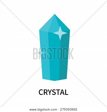 Crystal Icon Isolated On White Background. Crystal Icon Simple Sign. Crystal Icon Trendy And Modern 