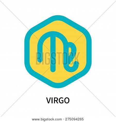 Virgo Icon Isolated On White Background. Virgo Icon Simple Sign. Virgo Icon Trendy And Modern Symbol
