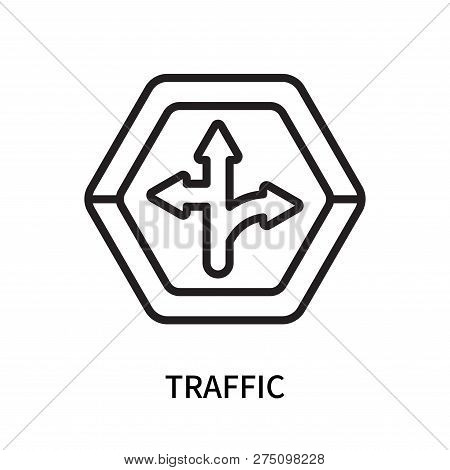 Traffic Icon Isolated On White Background. Traffic Icon Simple Sign. Traffic Icon Trendy And Modern 