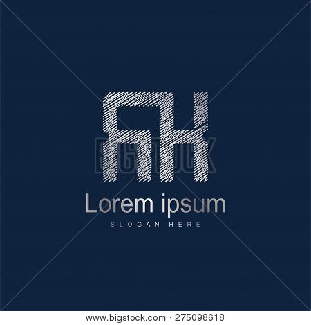 Initial Letter Rk Logo Template Vector Design