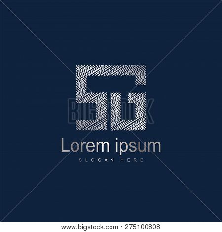 Initial Letter Sg Logo Template Vector Design