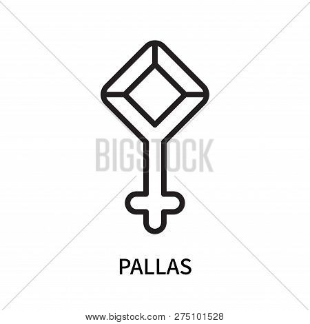 Pallas Icon Isolated On White Background. Pallas Icon Simple Sign. Pallas Icon Trendy And Modern Sym