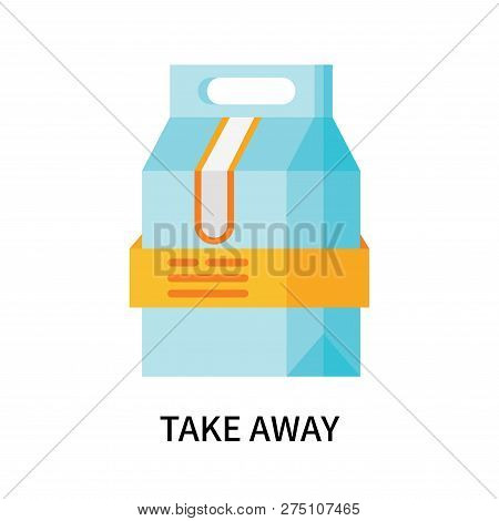 Take Away Icon Isolated On White Background. Take Away Icon Simple Sign. Take Away Icon Trendy And M