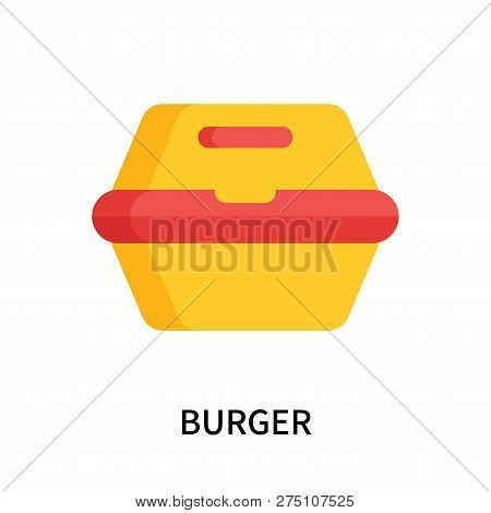 Burger Icon Isolated On White Background. Burger Icon Simple Sign. Burger Icon Trendy And Modern Sym