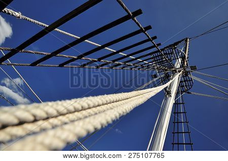 The Mast Of The Ship, Which Goes To Mount Athos