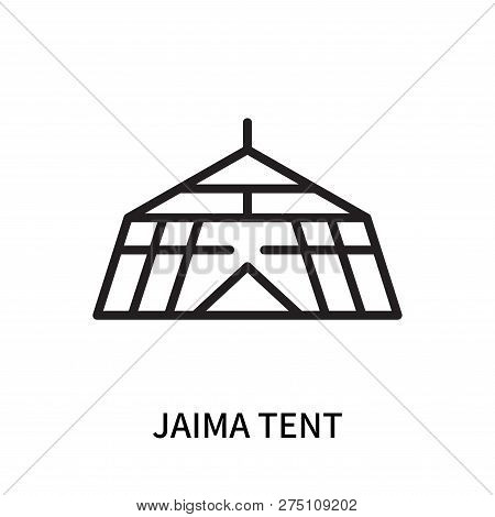 Jaima Tent Icon Isolated On White Background. Jaima Tent Icon Simple Sign. Jaima Tent Icon Trendy An