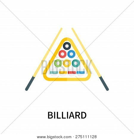 Billiard Icon Isolated On White Background. Billiard Icon Simple Sign. Billiard Icon Trendy And Mode