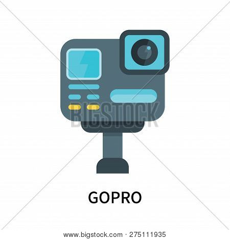 Gopro Icon Isolated On White Background. Gopro Icon Simple Sign. Gopro Icon Trendy And Modern Symbol