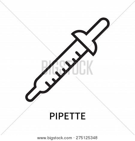 Pipette Icon Isolated On White Background. Pipette Icon Simple Sign. Pipette Icon Trendy And Modern 