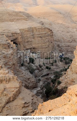 St George Monastery In Wadi Kelt, Judea Desert